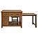 Mayfair 3-piece Kitchen Island w/Extension Table - Dark Oak by Coaster