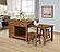 Mayfair 3-piece Kitchen Island w/Extension Table - Dark Oak by Coaster