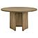 Adina 53" Round Wood Dining Table Distressed - Light Brown by Coaster