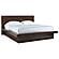 Jessica Wood Eastern King LED Panel Bed - Cappuccino by Coaster