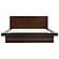 Jessica Wood Eastern King LED Panel Bed - Cappuccino by Coaster