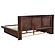 Jessica Wood Eastern King LED Panel Bed - Cappuccino by Coaster