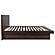Jessica Wood Eastern King LED Panel Bed - Cappuccino by Coaster