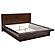 Jessica Wood Eastern King LED Panel Bed - Cappuccino by Coaster