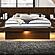 Jessica Wood Queen LED Panel Bed - Cappuccino by Coaster