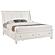 Sandy Beach Wood Eastern King Storage Panel Bed - Cream White by Coaster