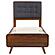 Robyn Wood Twin Platform Bed - Dark Walnut by Coaster