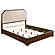 Garland 58" Eastern King Panel Bed - Cream & Brown Cherry by Coaster