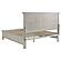 Franco Wood Eastern King Storage Panel Bed - Distressed White by Coaster