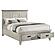 Franco Wood Queen Storage Panel Bed - Distressed White by Coaster