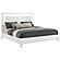 Cassia Eastern King LED Panel Bed - White High Gloss by Coaster
