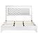 Cassia Eastern King LED Panel Bed - White High Gloss by Coaster