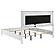 Cassia Eastern King LED Panel Bed - White High Gloss by Coaster