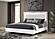 Cassia Eastern King LED Panel Bed - White High Gloss by Coaster