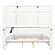 Mckinney California King LED Light Panel Bed - Vintage White by Coaster