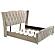 Lorient Eastern King Led Upholstered Bed - Ivory & Camel by Coaster
