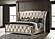 Lorient Eastern King Led Upholstered Bed - Ivory & Camel by Coaster