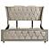 Lorient Eastern King Led Upholstered Bed - Ivory & Camel by Coaster