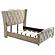 Lorient Queen Led Upholstered Wingback Bed - Ivory & Camel by Coaster