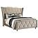 Lorient Queen Led Upholstered Wingback Bed - Ivory & Camel by Coaster