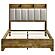 Henderson 57" Queen Bookcase Panel Bed - Medium Oak by Coaster