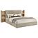 Arielle Eastern King Bookcase Panel Storage Bed - Light Oak by Coaster