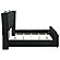 Lorient Eastern King Bed LED Upholstered Wingback Bed - Black by Coaster