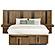 Terrace Eastern King Wall Panel Storage Bed - Ash Brown by Coaster