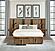 Terrace Eastern King Wall Panel Storage Bed - Ash Brown by Coaster