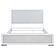 Gracemont 57" Eastern King Panel Bed - Grey & White by Coaster