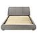 Mokena 46" Upholstered Eastern King Platform Bed - Taupe by Coaster