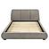 Mokena 46" Upholstered California King Platform Bed - Taupe by Coaster