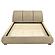 Mokena 46" Upholstered California King Platform Bed - Brown by Coaster