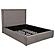 Lawson 54" Upholstered Queen Platform Bed - Mushroom by Coaster