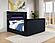 Tisdall Eastern King Flame Visualizer Wingback TV Bed - Black by Coaster