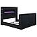 Tisdall California King Flame Visualizer TV Bed - Black by Coaster