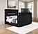 Tisdall California King Flame Visualizer TV Bed - Black by Coaster