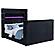 Tisdall Queen Flame Visualizer Wingback TV Bed - Black by Coaster