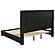 Medley Genuine Leather Eastern King Platform Bed - Black by Coaster