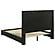 Medley Genuine Leather Queen Panel Platform Bed - Black by Coaster