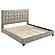 Medley Genuine Leather Eastern King Platform Bed - Tan by Coaster