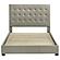 Medley Genuine Leather Queen Panel Platform Bed - Tan by Coaster