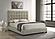 Medley Genuine Leather Queen Panel Platform Bed - Tan by Coaster