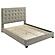 Medley Genuine Leather Queen Panel Platform Bed - Tan by Coaster