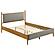 Mason 46" Queen Panel Platform Bed - Grey & Light Brown by Coaster