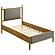 Mason 46" Twin Panel Platform Bed - Grey & Light Brown by Coaster
