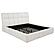 Nollet 48" Upholstered Eastern King Platform Bed - Cream by Coaster