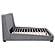 Rennes Upholstered Eastern King Wingback Platform Bed - Grey by Coaster