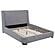 Rennes Upholstered Queen Wingback Platform Bed - Grey by Coaster