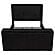 Centergrove Upholstered Eastern King Wingback TV Bed - Black by Coaster